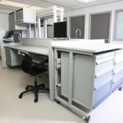Lab configuration using Haworth and Unicell